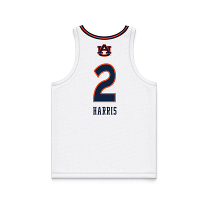 Auburn - NCAA Women's Basketball : Jamia Harris - White Basketball Jersey-1