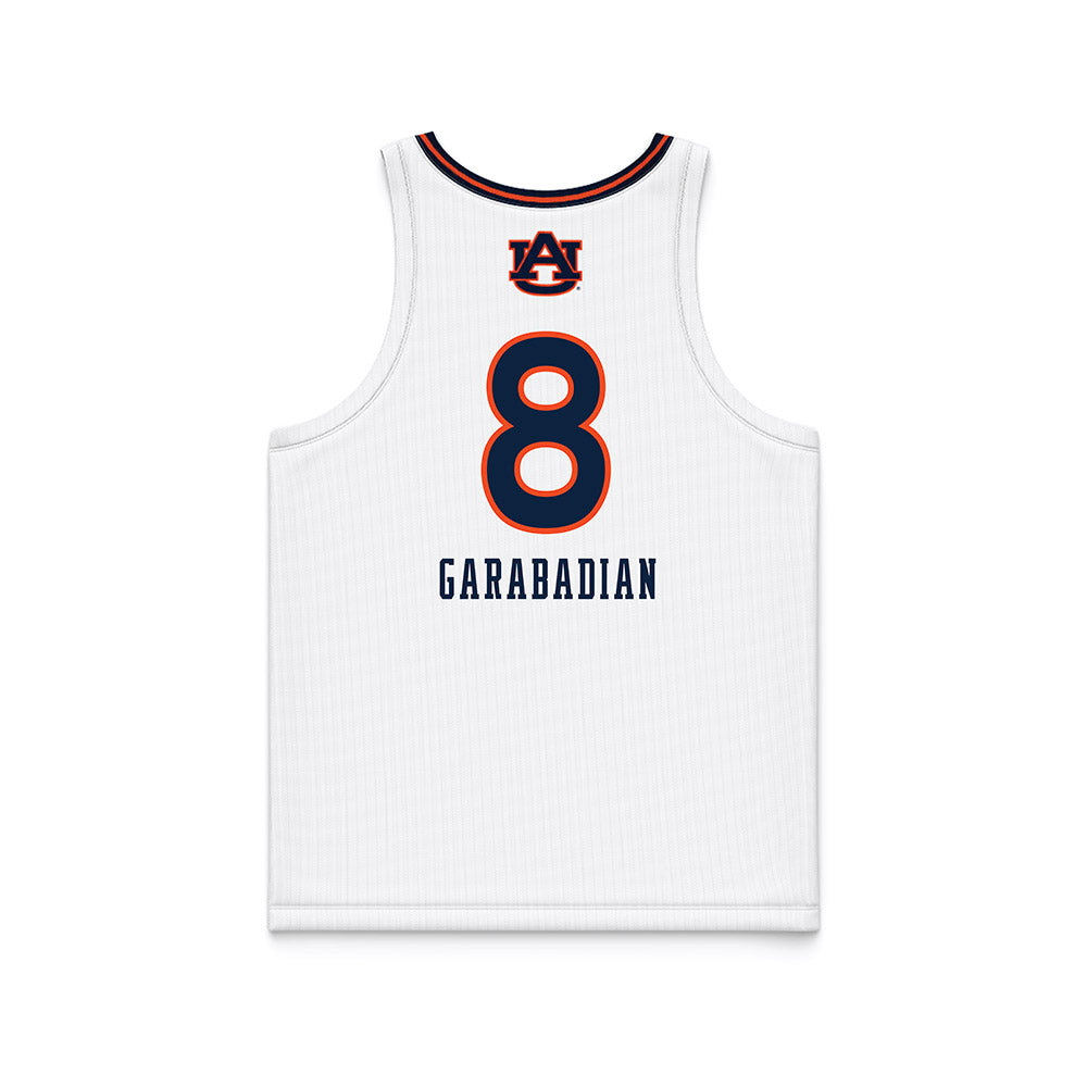 Auburn - NCAA Women's Basketball : Eva Garabadian - White Basketball Jersey-1