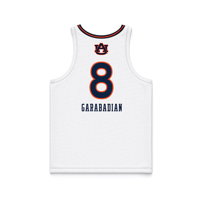 Auburn - NCAA Women's Basketball : Eva Garabadian - White Basketball Jersey-1