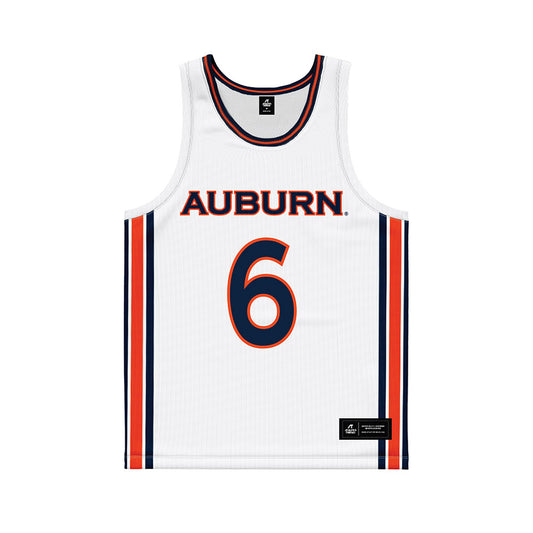 Auburn - NCAA Women's Basketball : Eva Garabadian - White Basketball Jersey-0