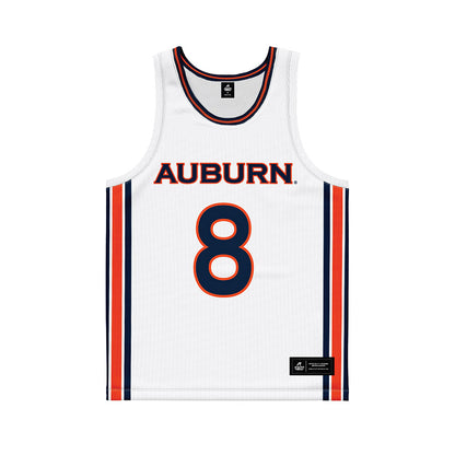 Auburn - NCAA Women's Basketball : Eva Garabadian - White Basketball Jersey-0
