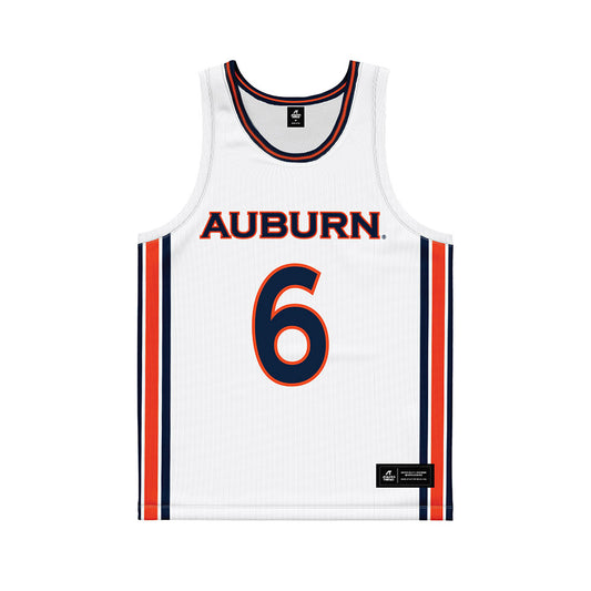 Auburn - NCAA Women's Basketball : Ndeye Leye - White Basketball Jersey-0