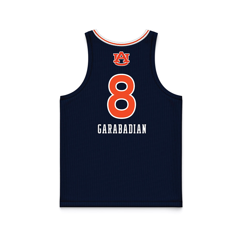 Auburn - NCAA Women's Basketball : Eva Garabadian - Blue Basketball Jersey-1