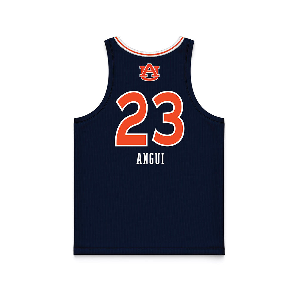 Auburn - NCAA Women's Basketball : Arek Angui - Blue Basketball Jersey-1