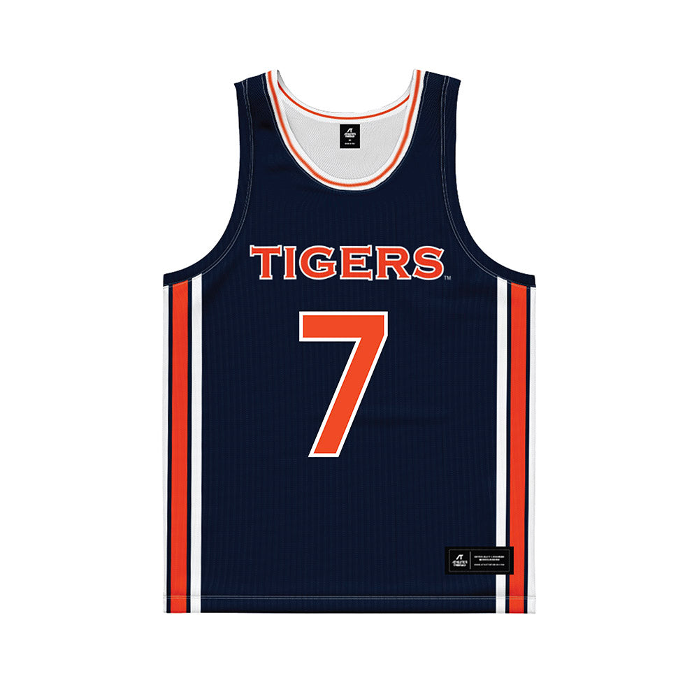 Auburn - NCAA Women's Basketball : Danielle Osho - Blue Basketball Jersey-0