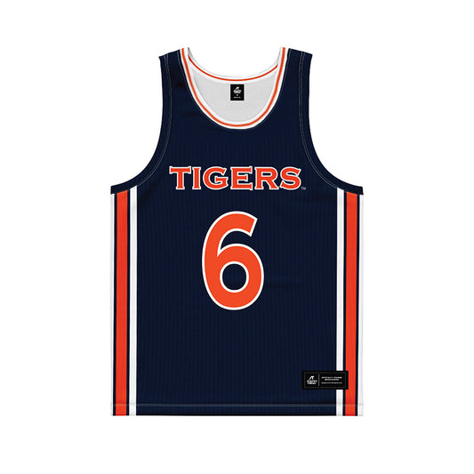 Auburn - NCAA Women's Basketball : Eva Garabadian - Blue Basketball Jersey-0