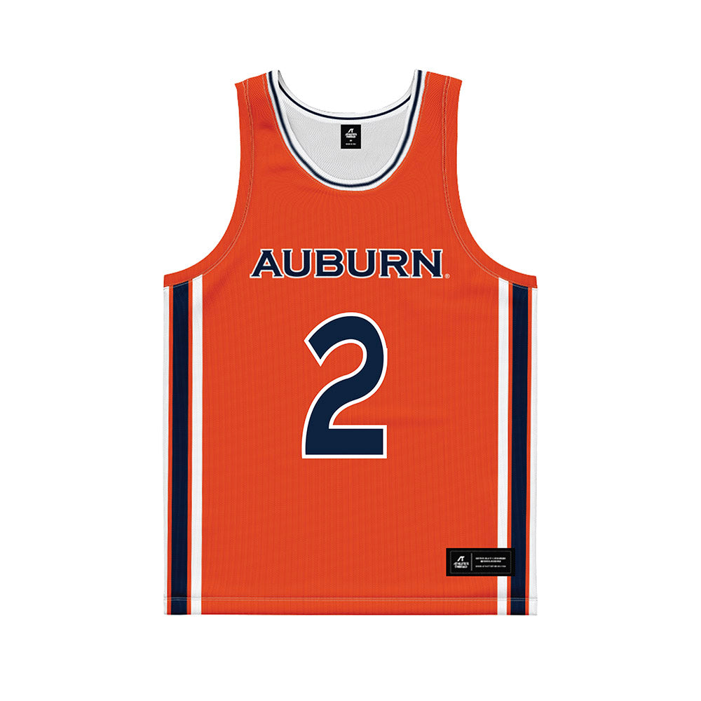 Auburn - NCAA Women's Basketball : Jamia Harris - Orange Basketball Jersey-0