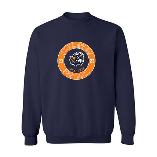 UT Martin - NCAA Football : Jack Irwin - Classic Fashion Shersey Crewneck Sweatshirt-0