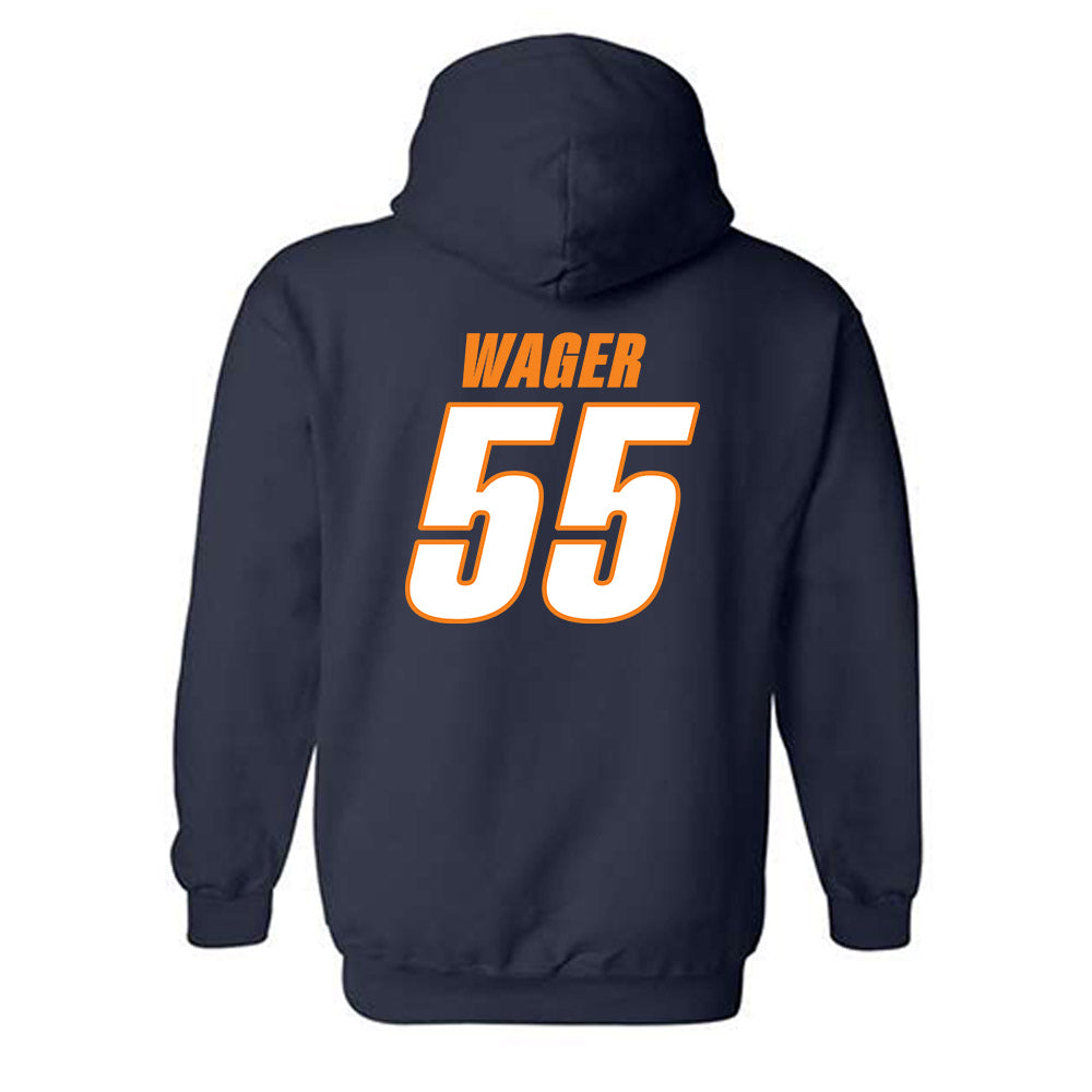 UT Martin - NCAA Baseball : Zachary Wager - Classic Shersey Hooded Sweatshirt-1