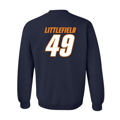 UT Martin - NCAA Football : Connon Littlefield - Classic Shersey Crewneck Sweatshirt-1