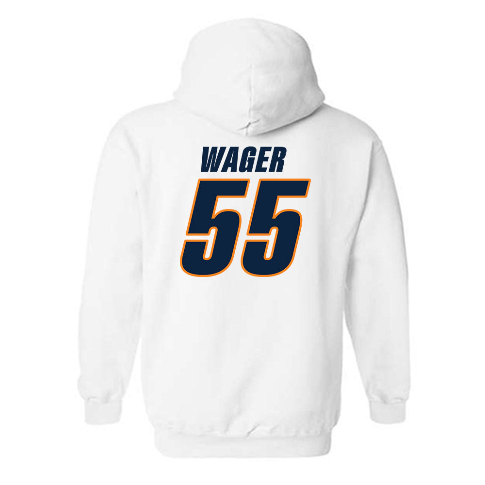 UT Martin - NCAA Baseball : Zachary Wager - Classic Shersey Hooded Sweatshirt-1