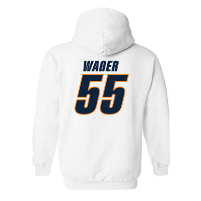 UT Martin - NCAA Baseball : Zachary Wager - Classic Shersey Hooded Sweatshirt-1