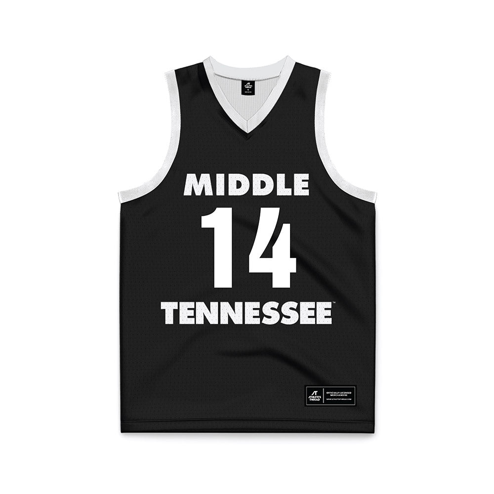 MTSU - NCAA Women's Basketball : Aaliyah Blanchard - Black Basketball Jersey-0