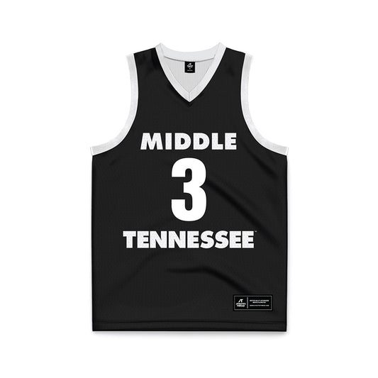 MTSU - NCAA Women's Basketball : Alayna Contreras - Black Basketball Jersey-0