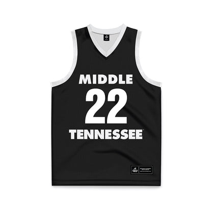 MTSU - NCAA Women's Basketball : Macie Phifer - Black Basketball Jersey-0
