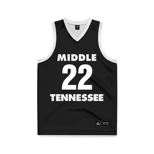 MTSU - NCAA Women's Basketball : Macie Phifer - Black Basketball Jersey-0