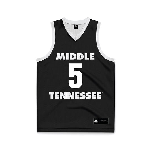 MTSU - NCAA Women's Basketball : Carsyn Swaney - Black Basketball Jersey-0