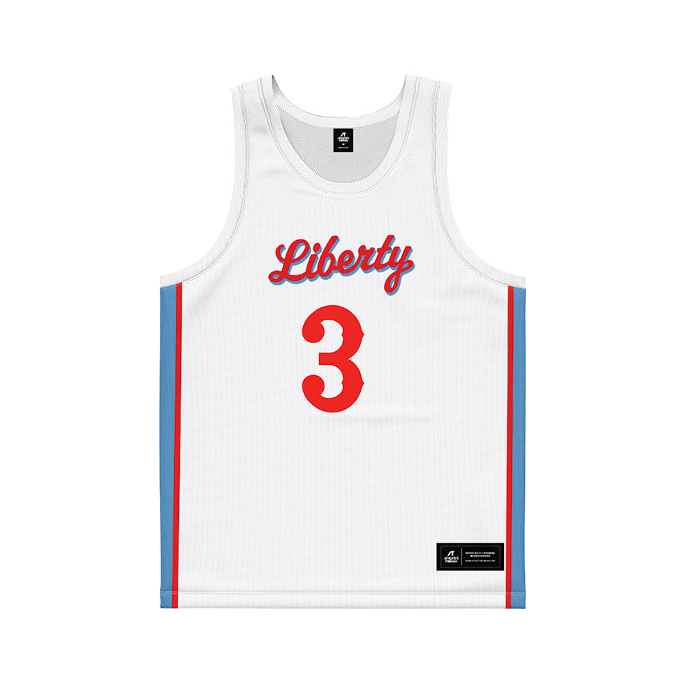 Liberty - NCAA Women's Basketball : JaKayla Thompson - White Basketball Jersey-0