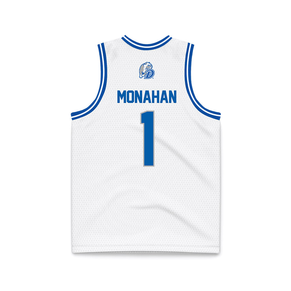 Drake - NCAA Women's Basketball : Mylea Monahan - White Basketball Jersey-1