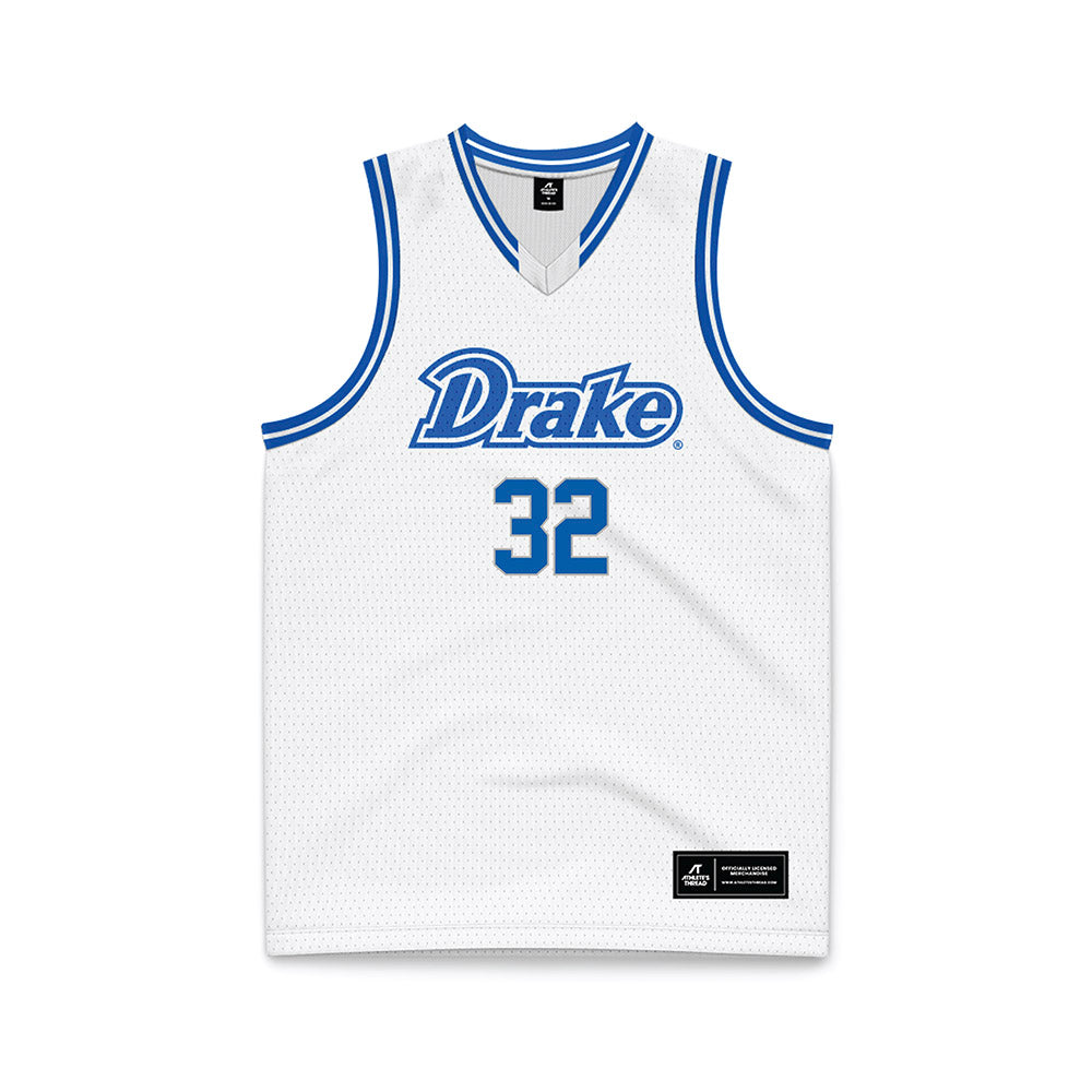 Drake - NCAA Women's Basketball : Allie Myers - White Basketball Jersey-0