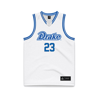 Drake - NCAA Women's Basketball : Quinn Vice - White Basketball Jersey-0