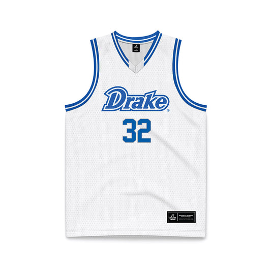 Drake - NCAA Women's Basketball : Allie Myers - White Basketball Jersey-0