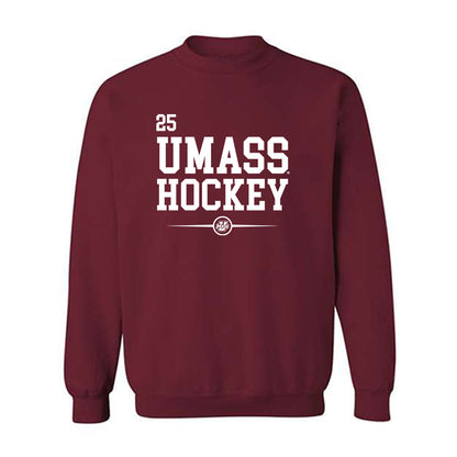 UMass - NCAA Men's Ice Hockey : Cam Dunn - Classic Fashion Shersey Crewneck Sweatshirt-0