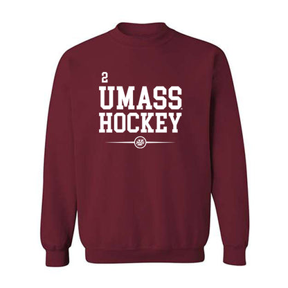 UMass - NCAA Men's Ice Hockey : Coleson Hanrahan - Classic Fashion Shersey Crewneck Sweatshirt-0