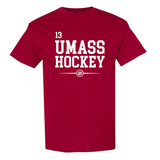 UMass - NCAA Men's Ice Hockey : Landon Nycz - Classic Fashion Shersey T-Shirt-0