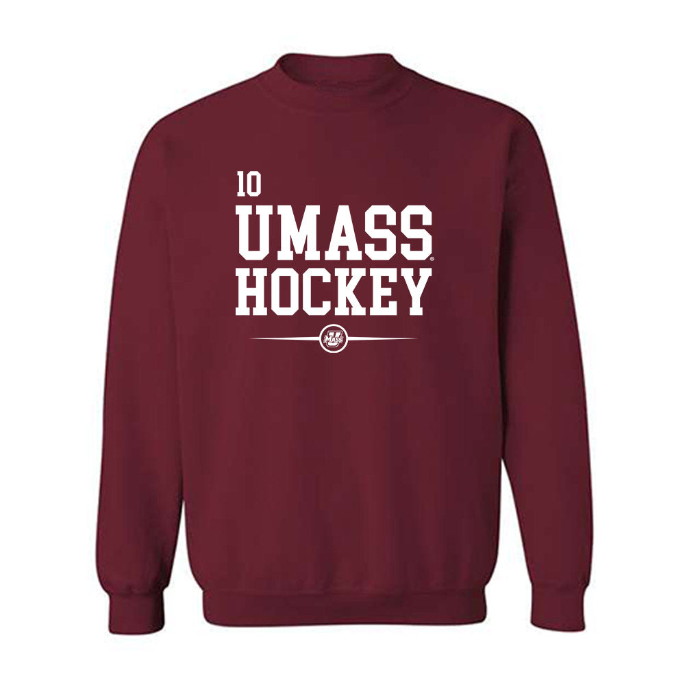 UMass - NCAA Men's Ice Hockey : Jack Galanek - Classic Fashion Shersey Crewneck Sweatshirt-0