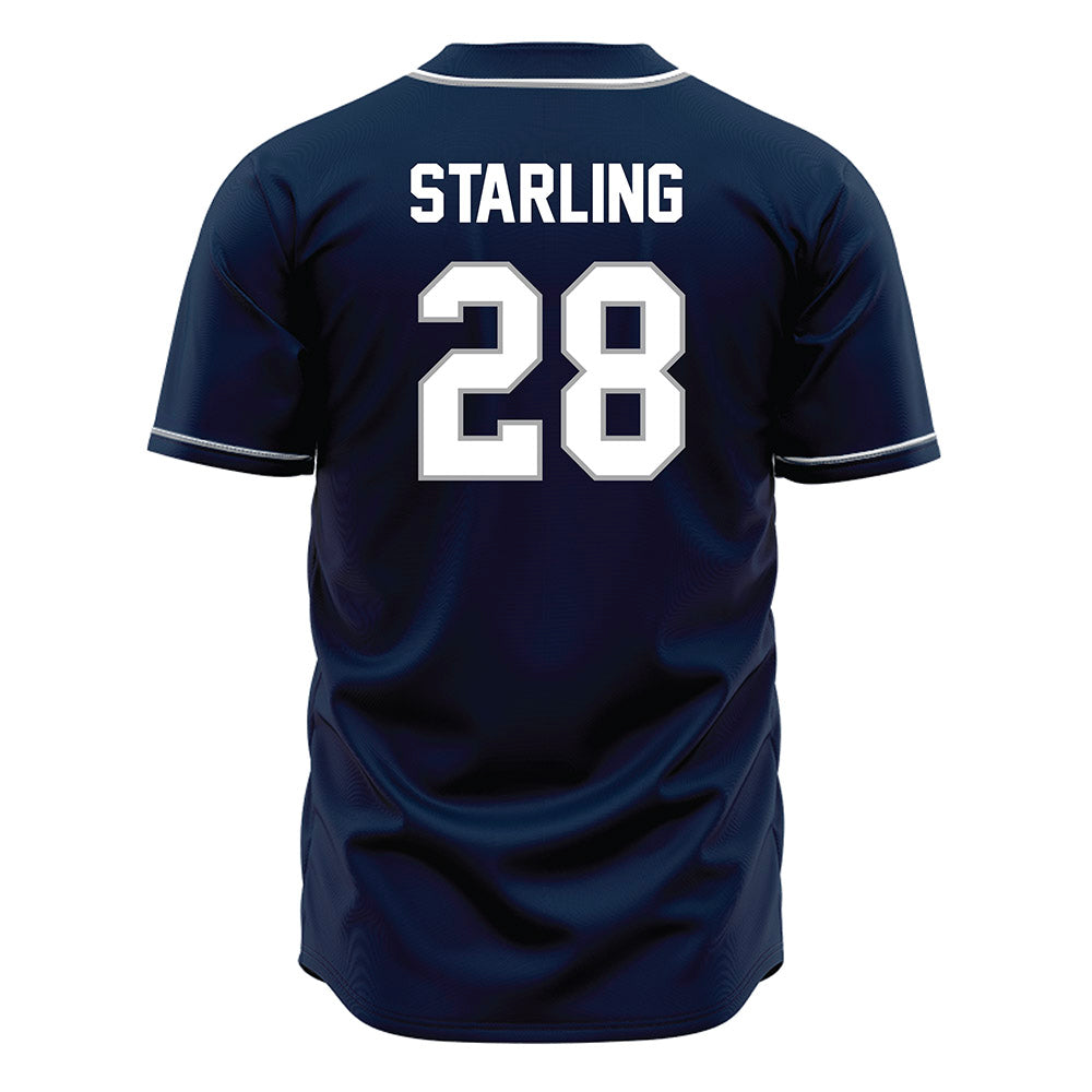 UNF - NCAA Baseball : Zane Starling - Blue Jersey-1