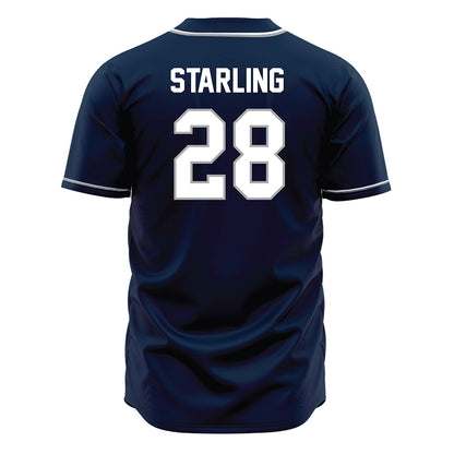 UNF - NCAA Baseball : Zane Starling - Blue Jersey-1
