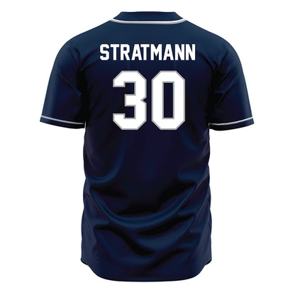 UNF - NCAA Baseball : Austin Stratmann - Blue Jersey-1