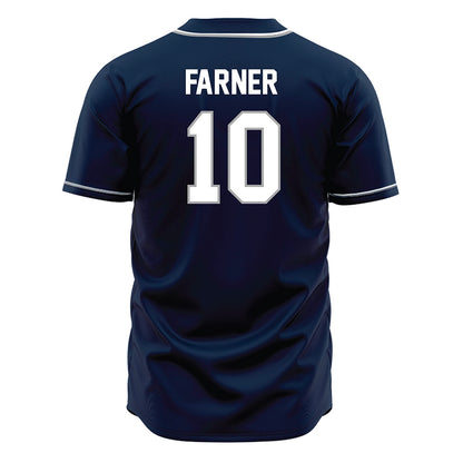 UNF - NCAA Baseball : Mathew Farner - Blue Jersey-1