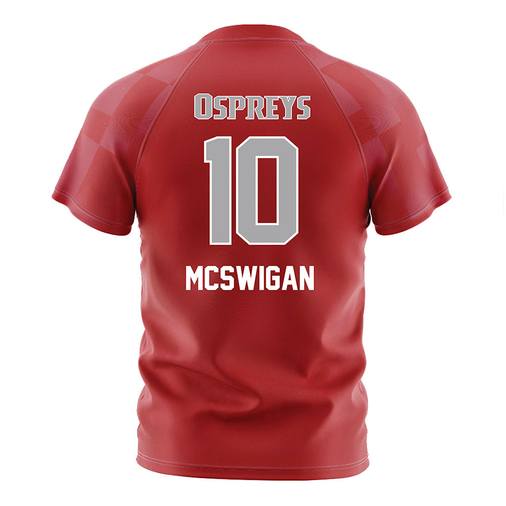 UNF - NCAA Women's Soccer : Paige McSwigan - Red Soccer Jersey-1