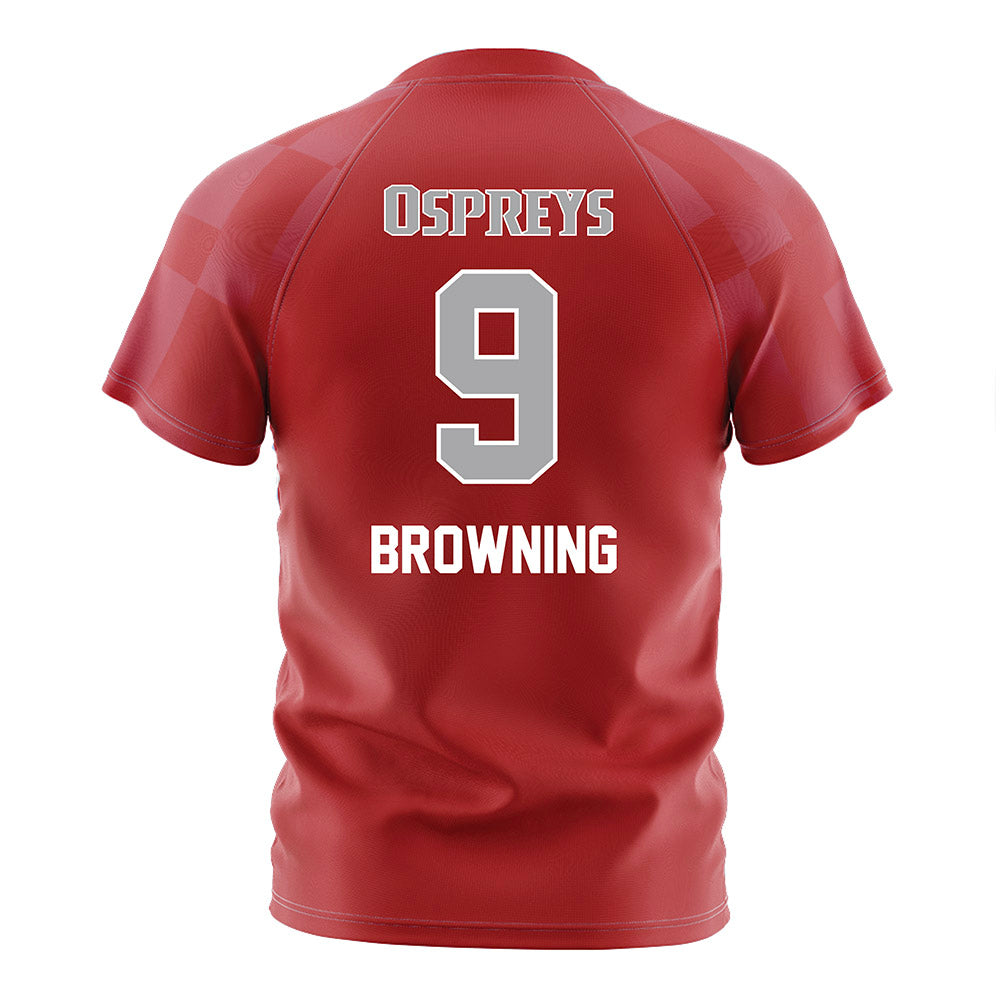 UNF - NCAA Women's Soccer : Chandler Browning - Red Soccer Jersey-1