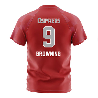 UNF - NCAA Women's Soccer : Chandler Browning - Red Soccer Jersey-1