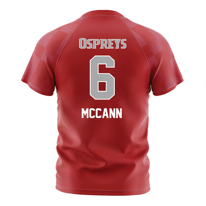 UNF - NCAA Women's Soccer : Natalie McCann - Red Soccer Jersey-1