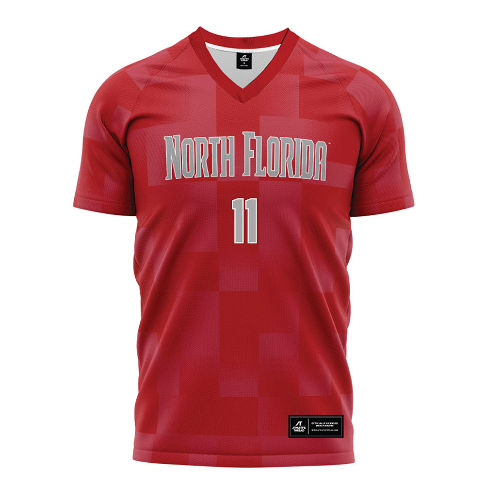 UNF - NCAA Women's Soccer : Peyton Thomas - Red Soccer Jersey-0