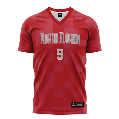 UNF - NCAA Women's Soccer : Chandler Browning - Red Soccer Jersey-0