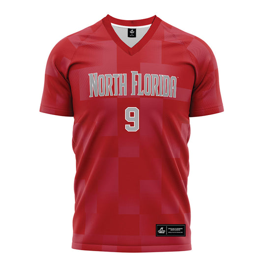 UNF - NCAA Women's Soccer : Chandler Browning - Red Soccer Jersey-0