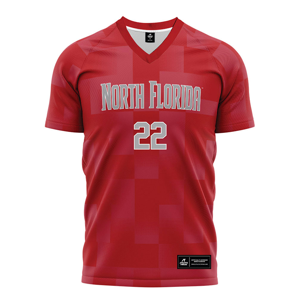 UNF - NCAA Women's Soccer : Emery Scerbo - Red Soccer Jersey-0