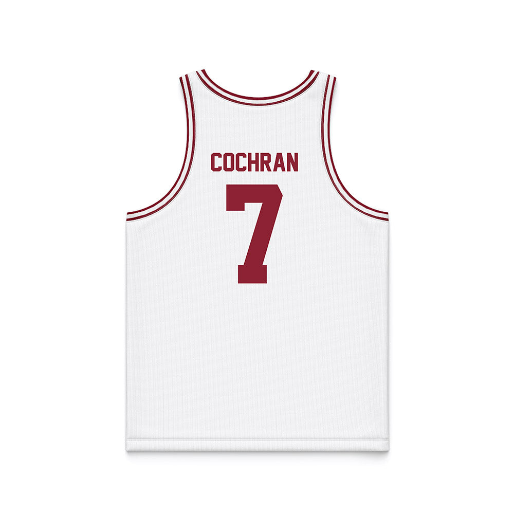 SCU - NCAA Men's Basketball : KJ Cochran - White Basketball Jersey-1