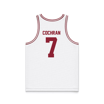 SCU - NCAA Men's Basketball : KJ Cochran - White Basketball Jersey-1