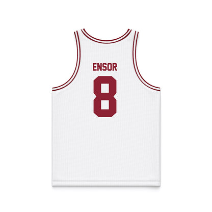 SCU - NCAA Men's Basketball : Alex Ensor - White Basketball Jersey-1