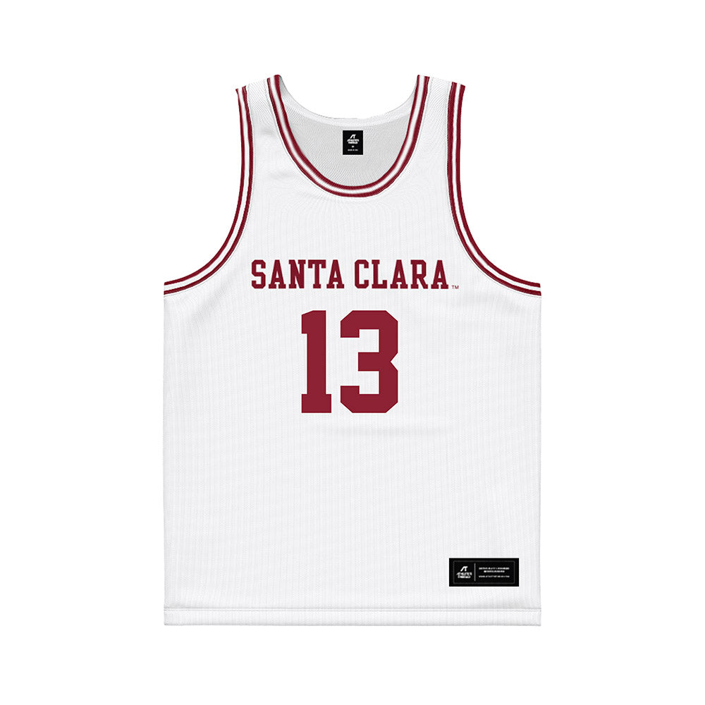 SCU - NCAA Men's Basketball : Brayde Kuykendall - White Basketball Jersey-0
