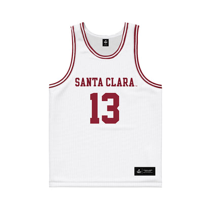 SCU - NCAA Men's Basketball : Brayde Kuykendall - White Basketball Jersey-0