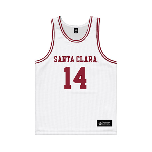SCU - NCAA Men's Basketball : Johnny O'Neil - White Basketball Jersey