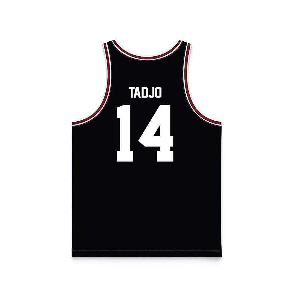 SCU - NCAA Men's Basketball : chris tadjo - Black Basketball Jersey-1