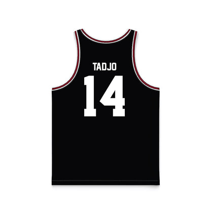 SCU - NCAA Men's Basketball : chris tadjo - Black Basketball Jersey-1